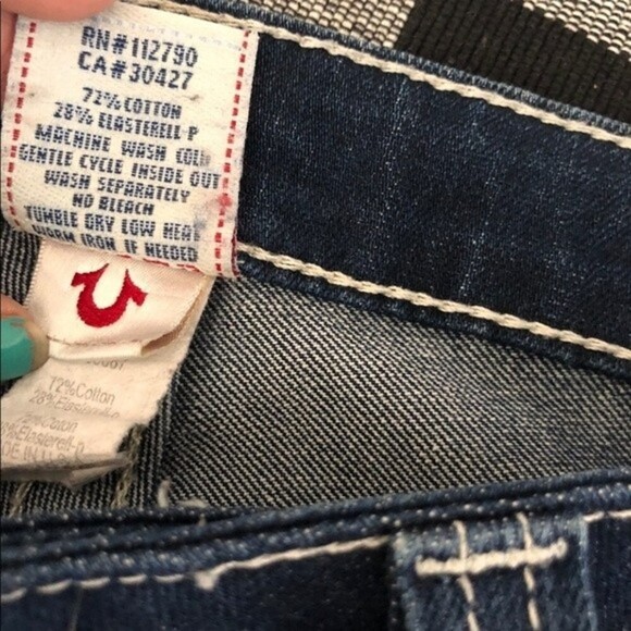 True Religion Dark Wash Skinny Jeans Size 26 - Picture 7 of 8